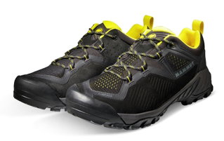 Mammut Wanderschuhe Sapuen Low GTX (Veloursleder, wasserdicht) schwarz/gelb Herren